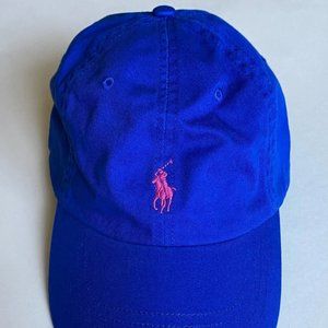 Polo Ralph Lauren Pony Logo Cotton Adjustable Baseball Cap Hat Pacific Royal
